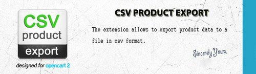 OpenCart Export Products CSV